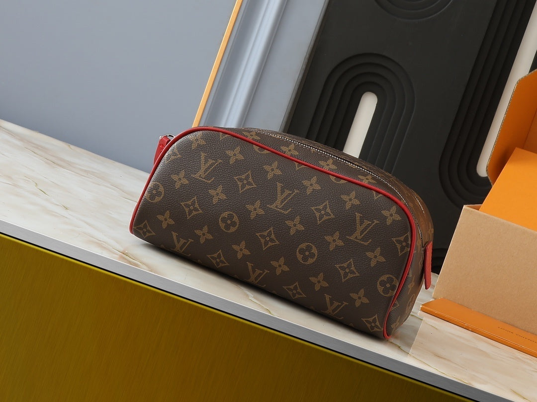 LV TOILETRY BAG (RED, PINK, BLACK, TAN)