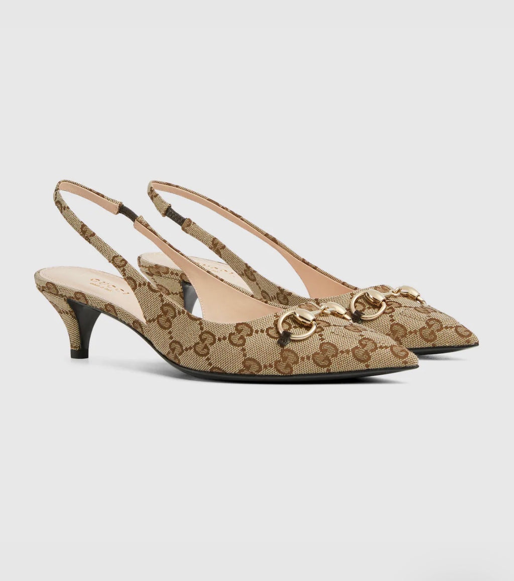 G G Sling Back Pumps (MQ)