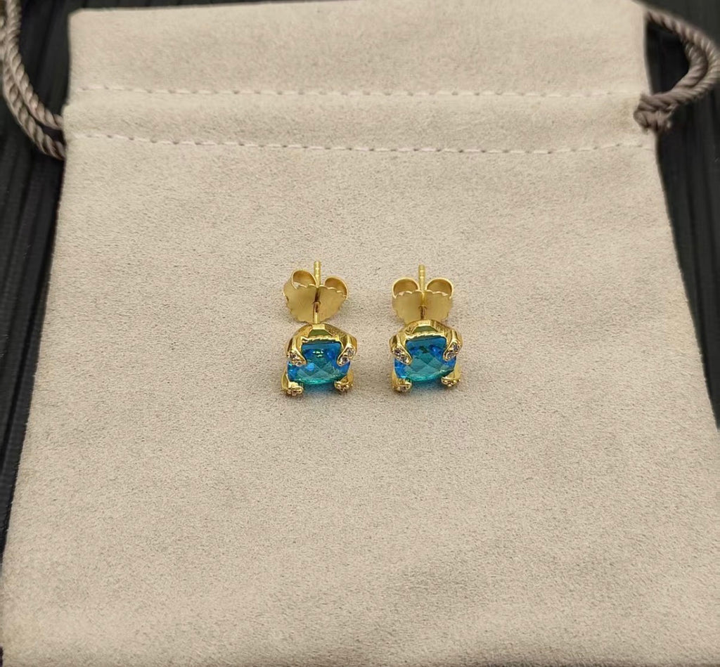 DY blue earrings