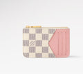 L  V  White/Rose Card Holder